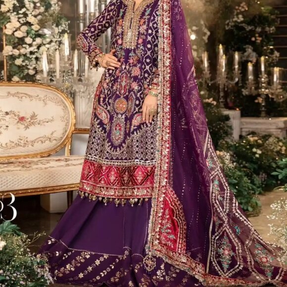 GORGEOUS MARIA B designer replica pakistani formal party dress - Picture 1 of 4